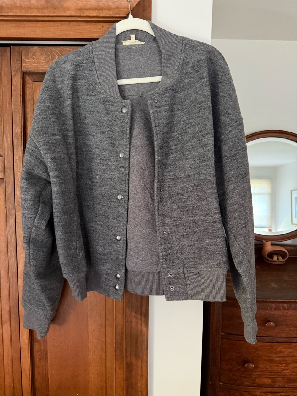 Women’s Gray Bomber Jacket